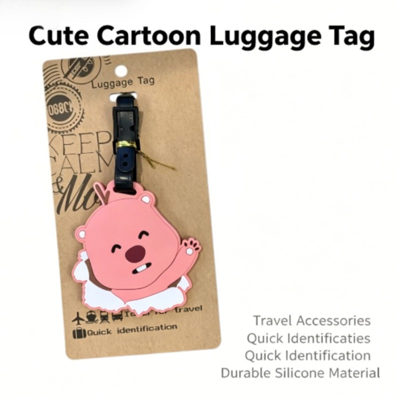 Travel Accessories Girly - Etiqueta de equipaje Kawaii Pororo Loopy
