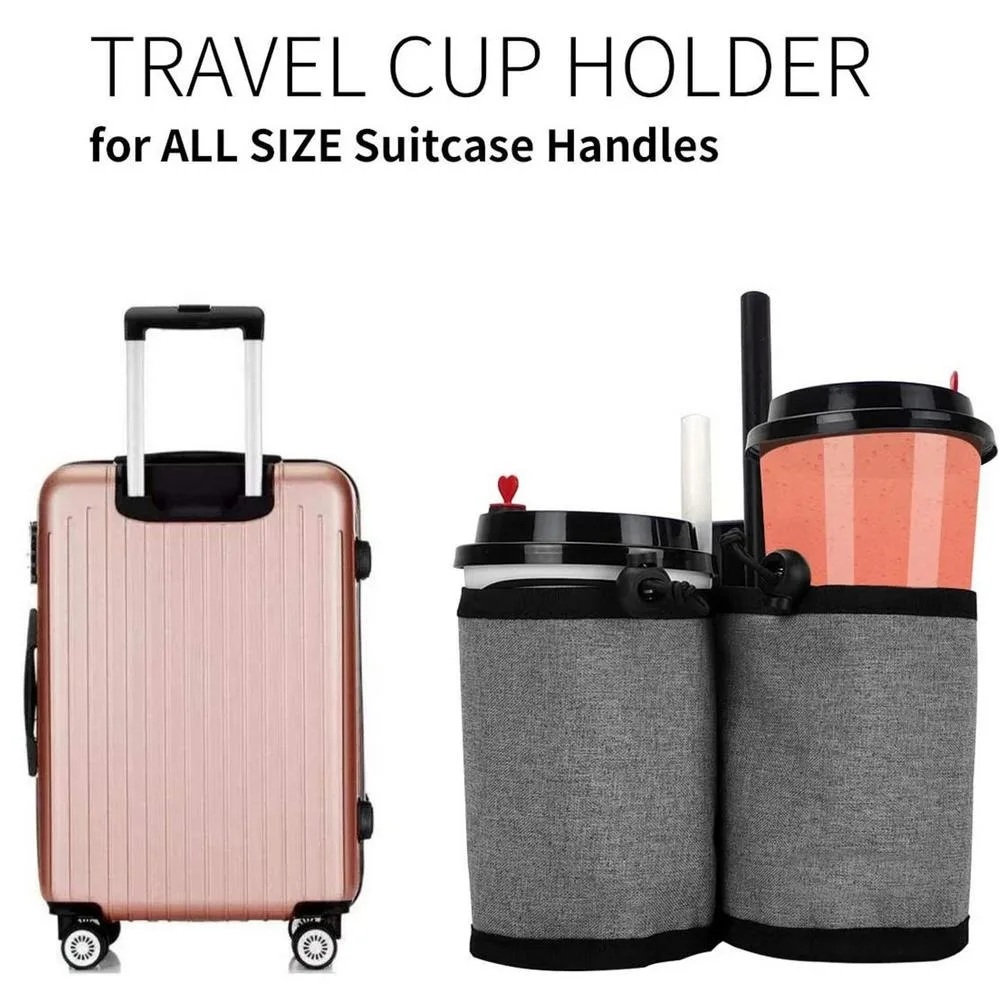 Travel Accessories Essentials - Nuevo Portavasos para Maleta, Bolsa de
