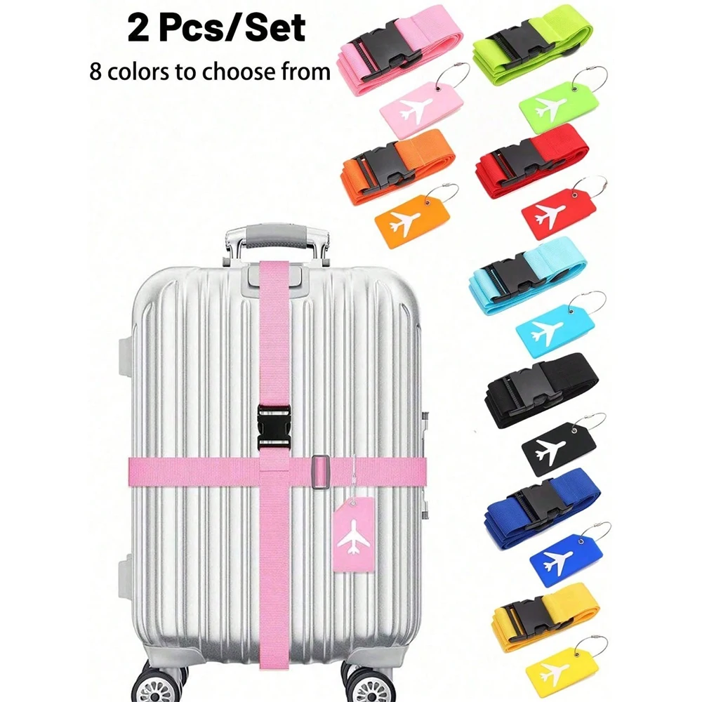 Luggage Strap Belt - Juego de correas para equipaje con