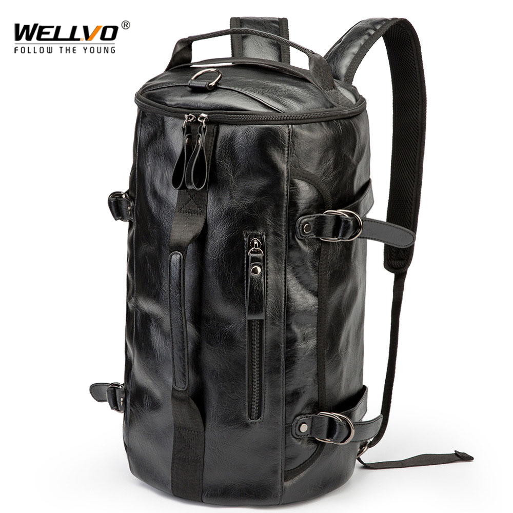 Luggage Strap Belt - Mochila de cubo de cuero para