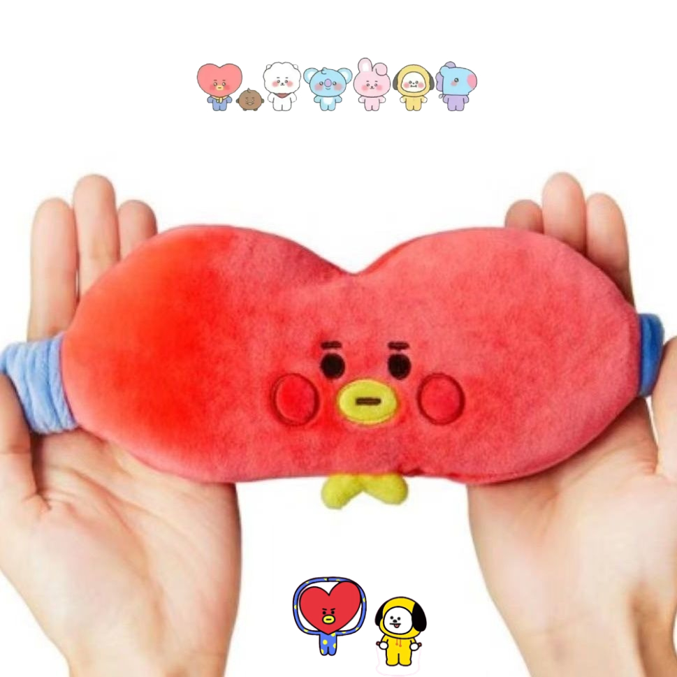 Travel Accessories Deals - Antifaz de peluche BT21 con diseño