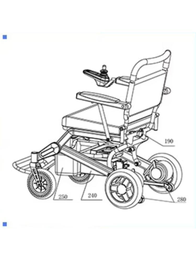Travel Accessories Singapore - Silla de Ruedas Eléctrica Plegable Todoterreno