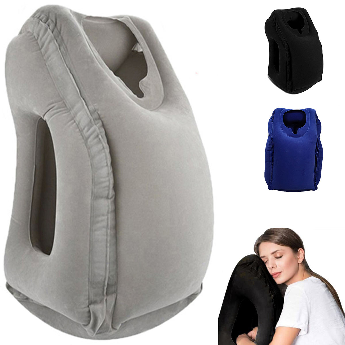 Travel Accessories For Long Haul Flights - Almohada inflable de viaje, accesorios de