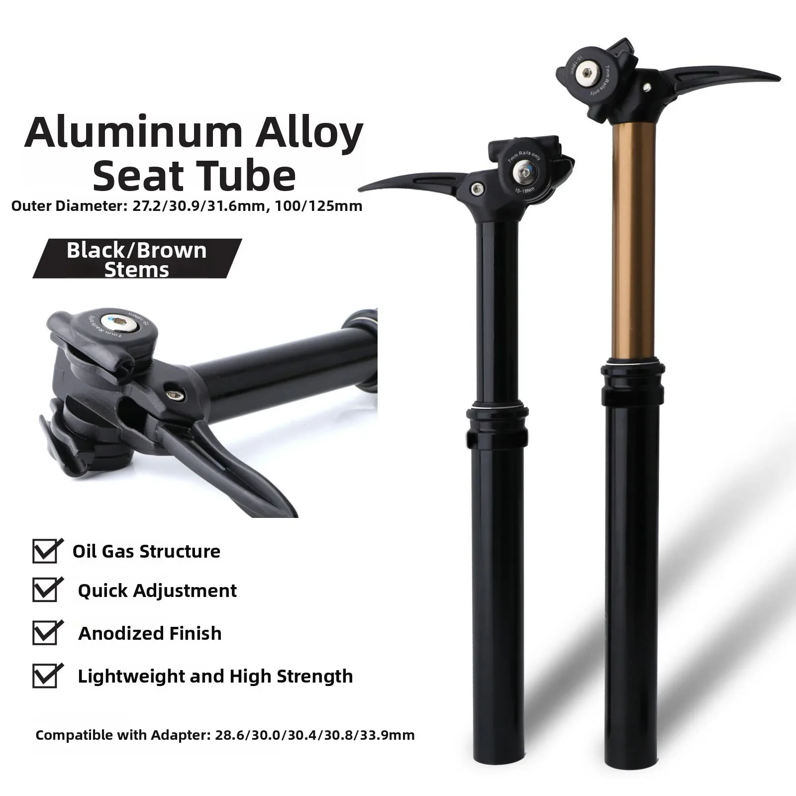 Tubo de sillín ajustable para  - Travel Accessories Youtube reseña y precio
