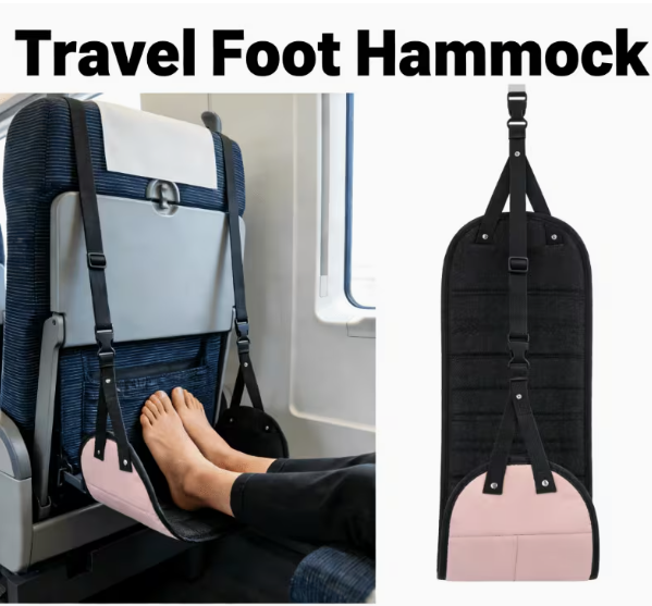 Reposapiés ajustable con hamac - Travel Accessories For Long Haul Flights reseña y precio