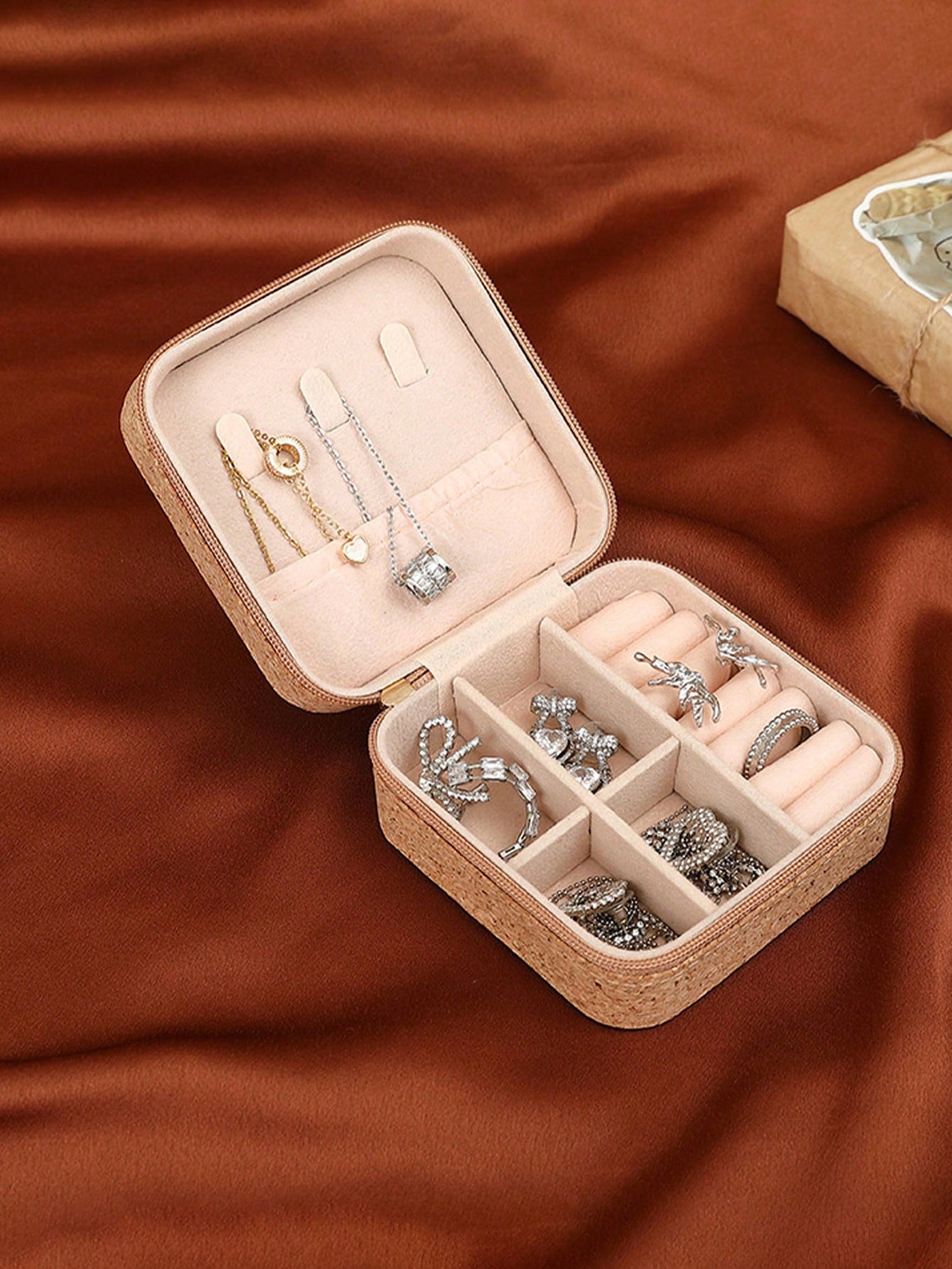 Estuche para joyas cuadrado co - Travel Accessories Jewelry reseña y precio