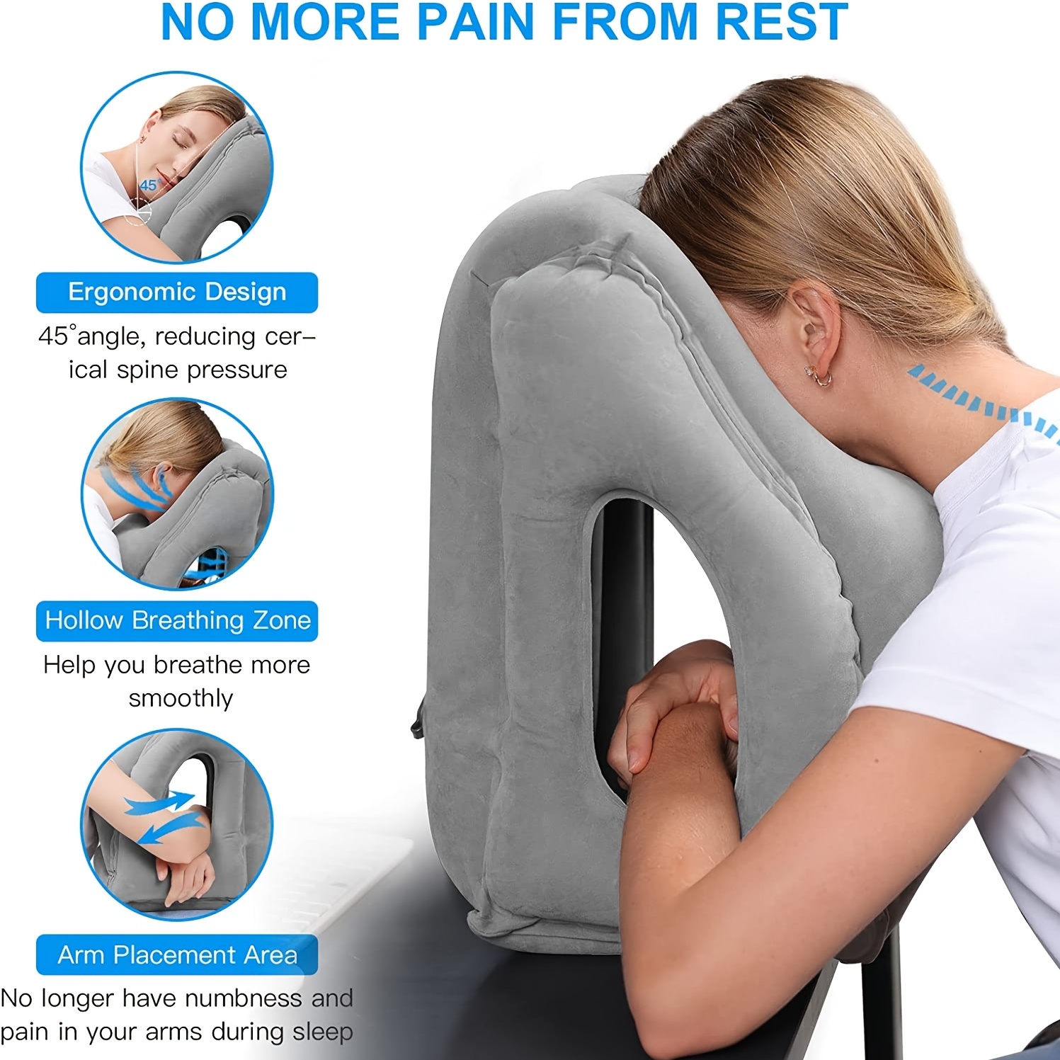 Almohada inflable de viaje, ac - Travel Accessories For Long Haul Flights reseña y precio